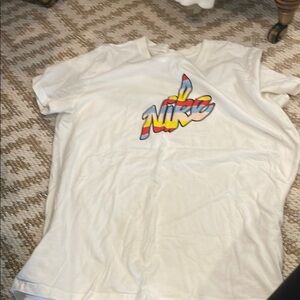 Nike Kids White Graphic T-Shirt